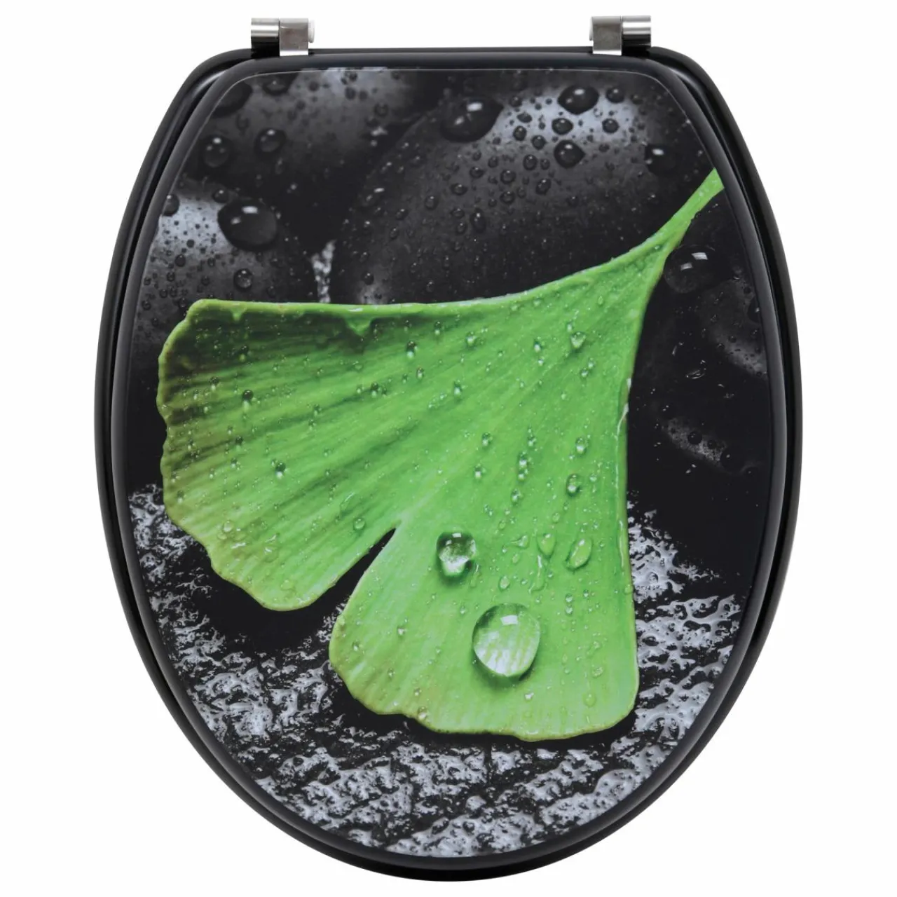 Accessoire Wc|TENDANCE Abattant WC 18 pouces Asia Noir