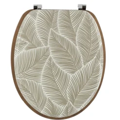 Accessoire Wc|TENDANCE Abattant WC 18 pouces façon bois acacia Rustique Mimétisme Marron