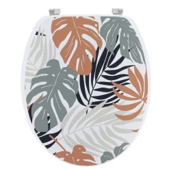 Accessoire Wc|TENDANCE Abattant WC 18 pouces MDF Ecrin Multicolore