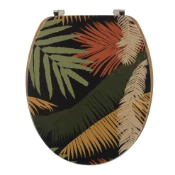 Accessoire Wc|TENDANCE Abattant WC 18 pouces MDF Exotic Garden Multicolore