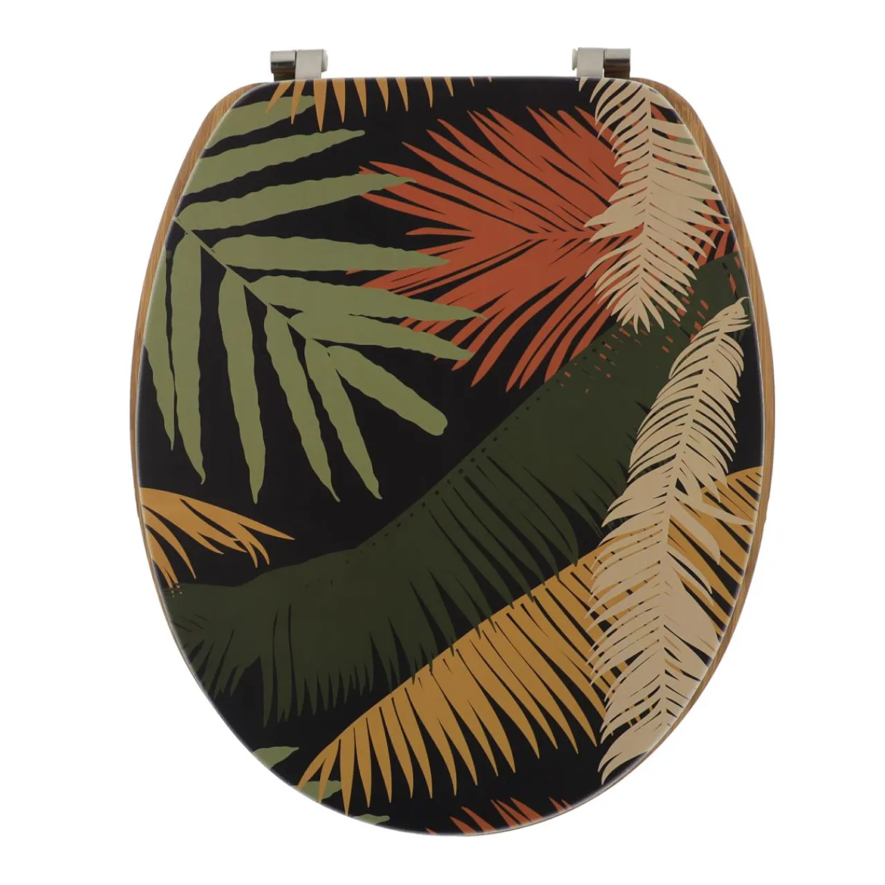 Accessoire Wc|TENDANCE Abattant WC 18 pouces MDF Exotic Garden Multicolore