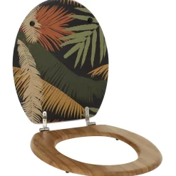 Accessoire Wc|TENDANCE Abattant WC 18 pouces MDF Exotic Garden Multicolore