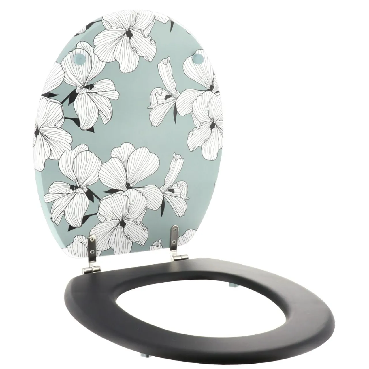 Accessoire Wc|TENDANCE Abattant WC 18 pouces MDF Ecrin Vert