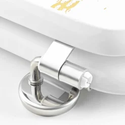 Accessoire Wc|douceur d'intu017drieur Abattant WC 18 pouces MDF effet marbre Aquamarbre Blanc