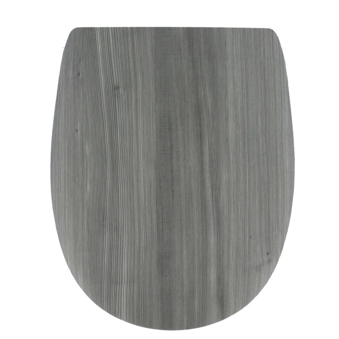 Accessoire Wc|TENDANCE Abattant WC 18 pouces MDF Façon Lambris Gris