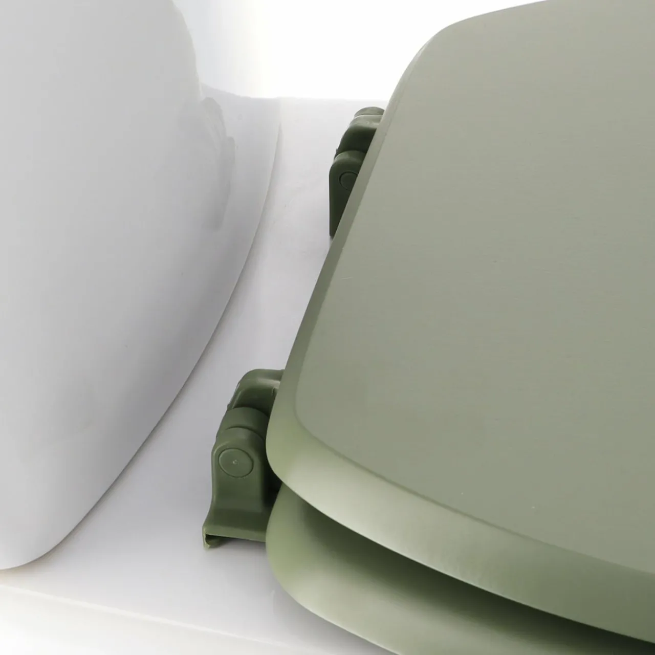 Accessoire Wc|TENDANCE Abattant WC 18 pouces Timeless uni Kaki Vert kaki