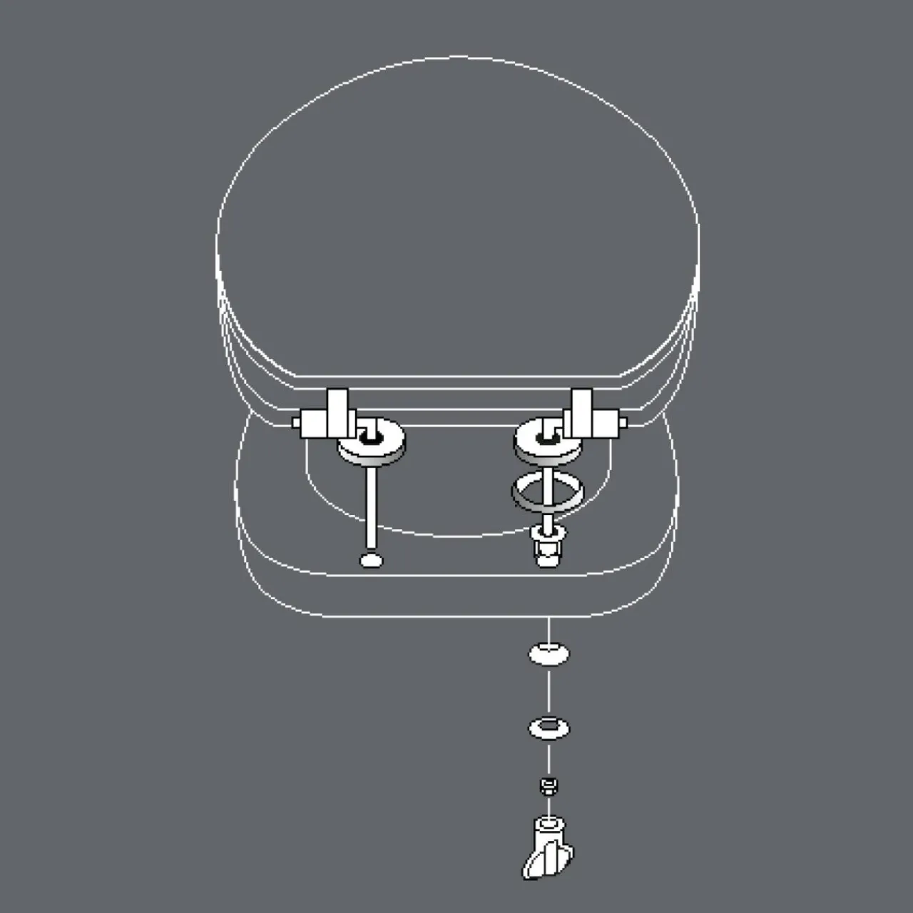 Accessoire Wc|douceur d'intu017drieur Abattant WC bois (37 x 46 cm) Cocoty Noir