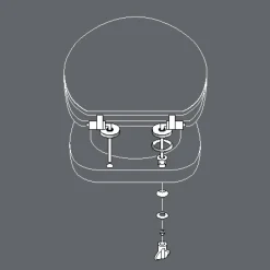 Accessoire Wc|douceur d'intu017drieur Abattant WC bois (37 x 46 cm) Ginkoblue Bleu