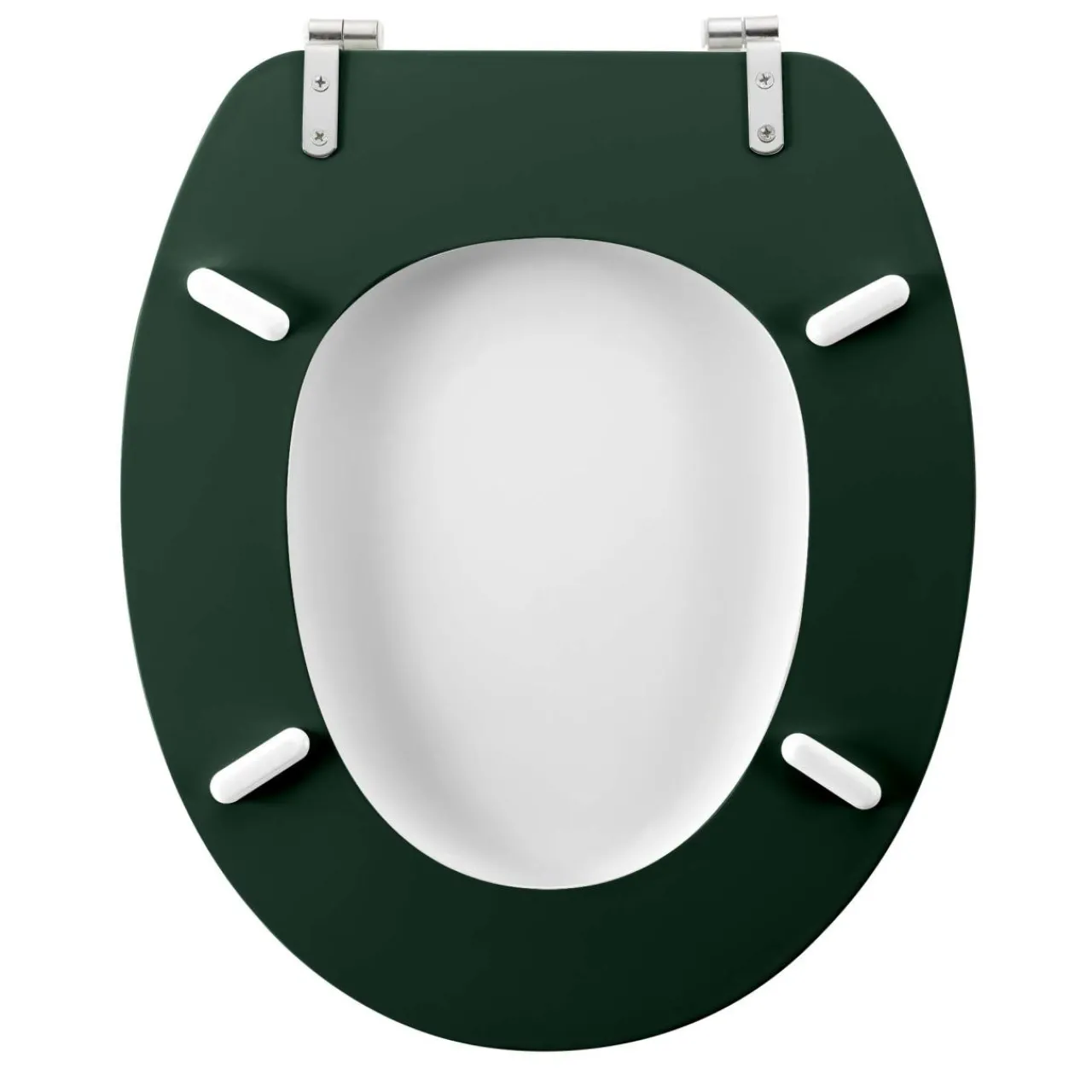 Accessoire Wc|douceur d'intu017drieur Abattant WC bois (37 x 46 cm) Vagabonde Vert