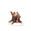 Village De Noël Lemax|LEMAX Accessoire (H3,4 cm) Ecureuils et tronc d'arbre