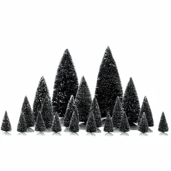 Village De Noël Lemax|LEMAX Accessoire (H23 cm) Lot de 21 sapins