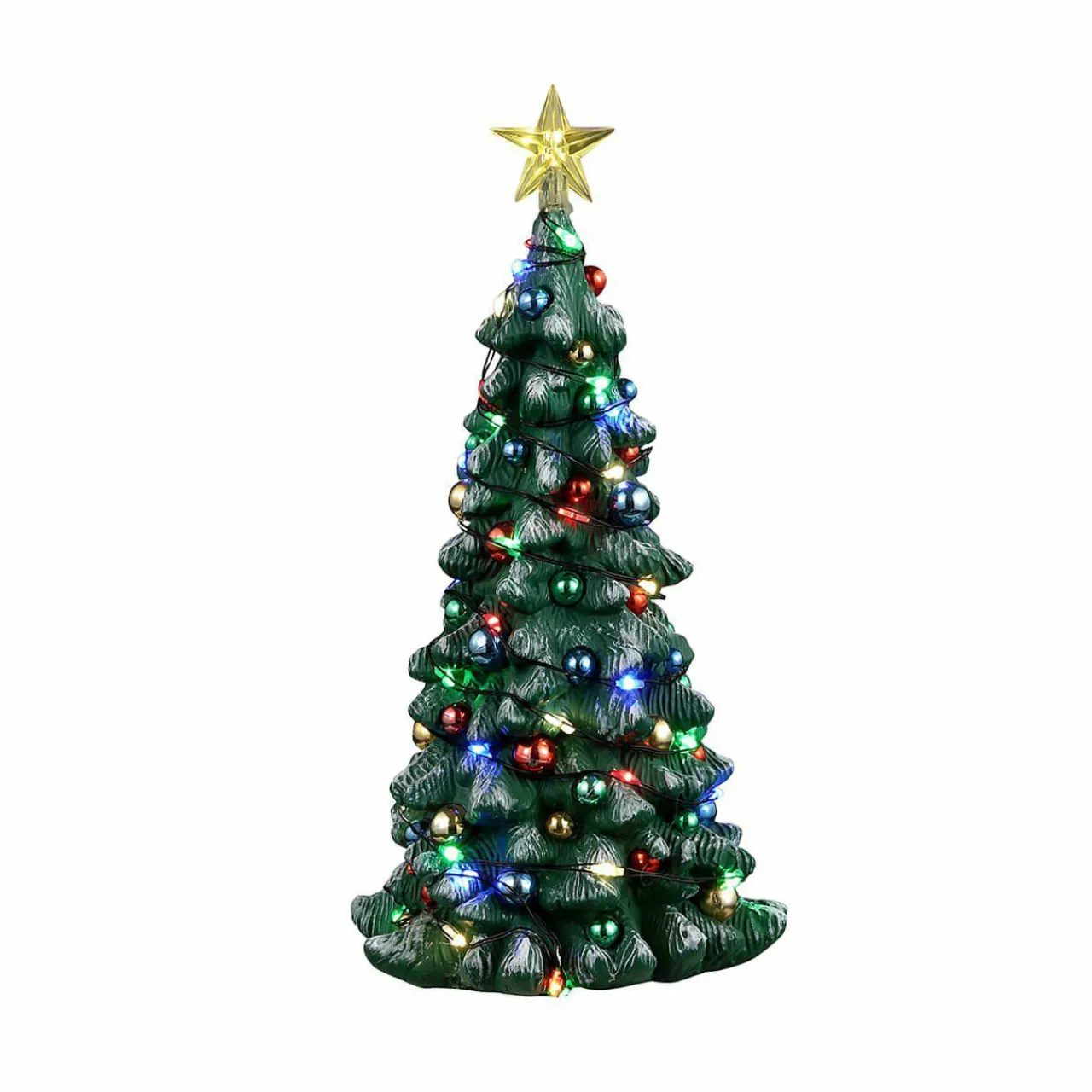 Village De Noël Lemax|LEMAX Accessoire (H16 cm) Sapin de Noël lumineux Multicolore