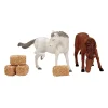 Village De Noël Lemax|LEMAX Accessoires Chevaux et bottes de foin