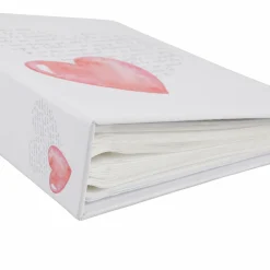 Objet Déco|OSTARIA Album 200 photos Coeur Blanc