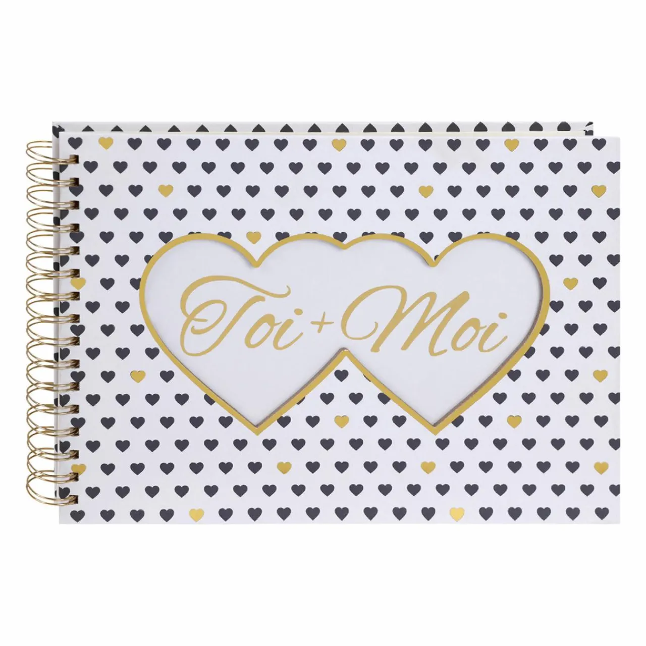 Objet Déco|OSTARIA Album photo spirale - 80 pages Toi + moi Blanc