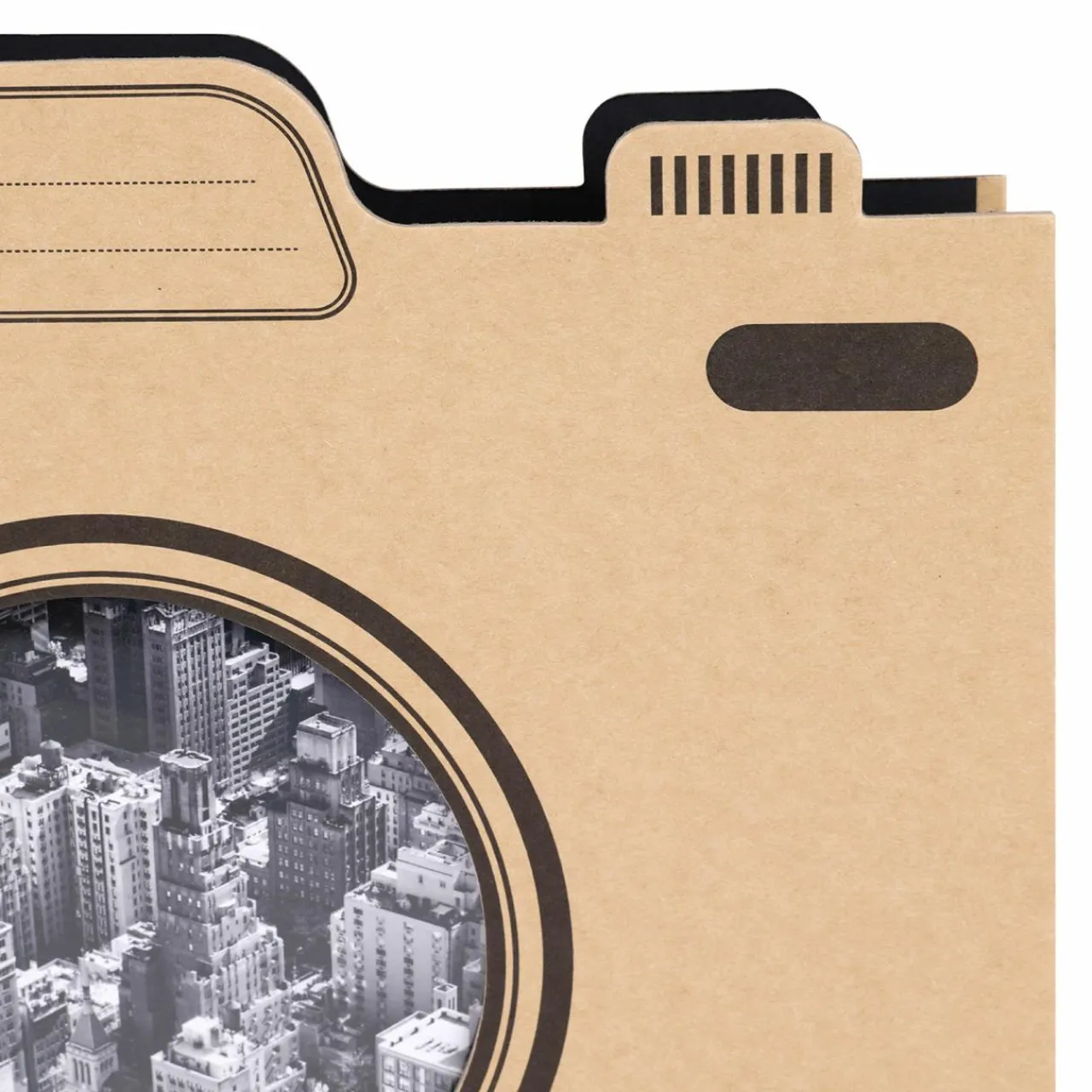 Objet Déco|OSTARIA Album photo spirale 60 pages Appareil photo Vintage Naturel