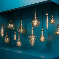 Guirlande Et Déco Lumineuse|ATMOSPHERA Ampoule lumineuse Glode torsadé Ambre