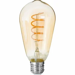 Guirlande Et Déco Lumineuse|ATMOSPHERA Ampoule lumineuse Larme torsadée Ambre