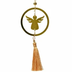 Décoration De Sapin|KAEMINGK Ange à suspendre (H8 cm) Zaya Camel Or