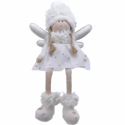 Père Noël, Animaux Et Personnage|KAEMINGK Ange de Noël (H30 cm) Sylvia Blanc