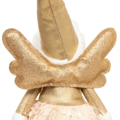 Père Noël, Animaux Et Personnage|Déco Et Objet Lumineux|JJA Ange de Noël lumineux à piles (H48 cm) Fée clair de lune Dée Or