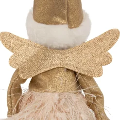 Père Noël, Animaux Et Personnage|Déco Et Objet Lumineux|JJA Ange de Noël lumineux à piles (H32 cm) Fée clair de lune dée Or