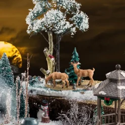 Village De Noël Lemax|LEMAX Animaux Pause Repas