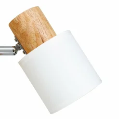 Applique|OSTARIA Applique murale bois (H14,5 cm) Tissu he Blanc