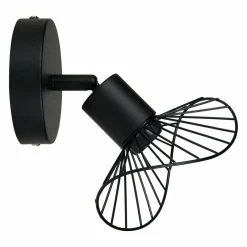 Applique|OSTARIA Applique murale métal (H17,5 cm) Capeline Noir