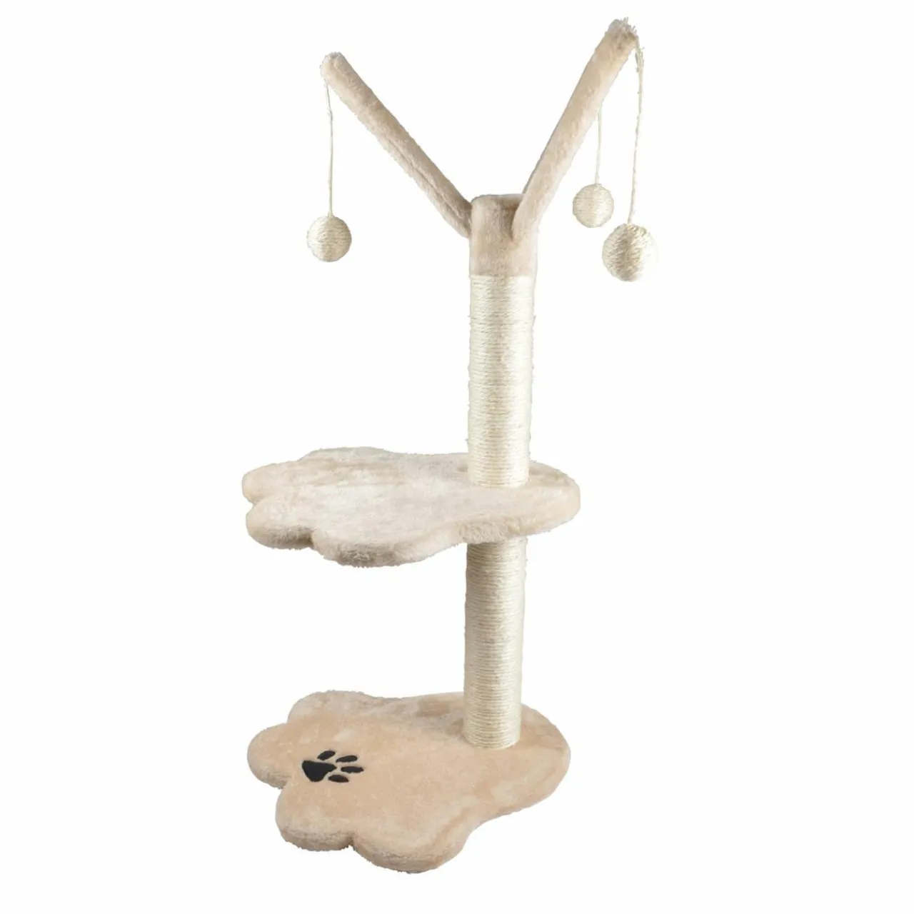 Arbre À Chat, Griffoir|LOVE STORY Arbre à chat avec jouet Ecru