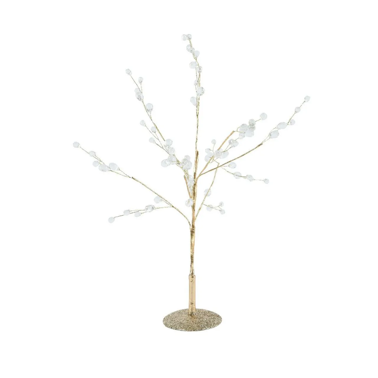 Centre De Table|Déco Et Objet De Noël|KAEMINGK Arbre de Noël à poser (H40 cm) Perles nacrées et paillettes Or