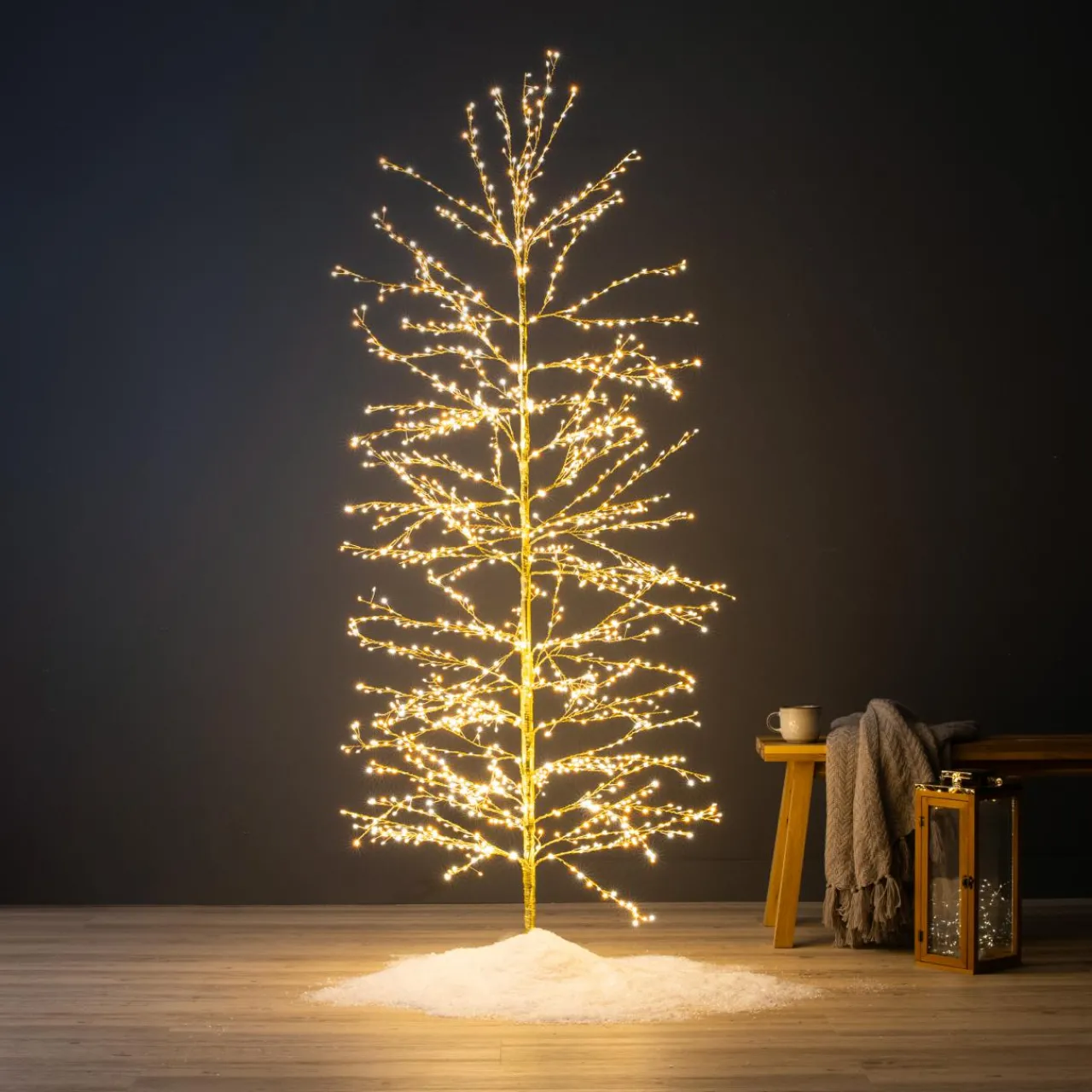 Arbre Lumineux|Arbre Lumineux|KAEMINGK Arbre lumineux 1755 LED (H180 cm) Christmas Luxe et blanc chaud Or
