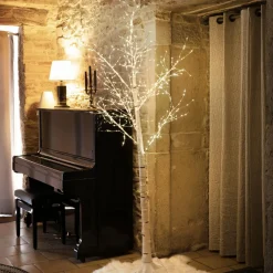 Personnage, Objet Grand Format|Arbre Lumineux|KAEMINGK Arbre lumineux 750 LED (H220 cm) Bouleau Lumina Blanc chaud