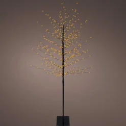 Personnage, Objet Grand Format|Arbre Lumineux|EMINZA Arbre lumineux 360 LED (H180 cm) Bouleau d'hiver Blanc Chaud doré