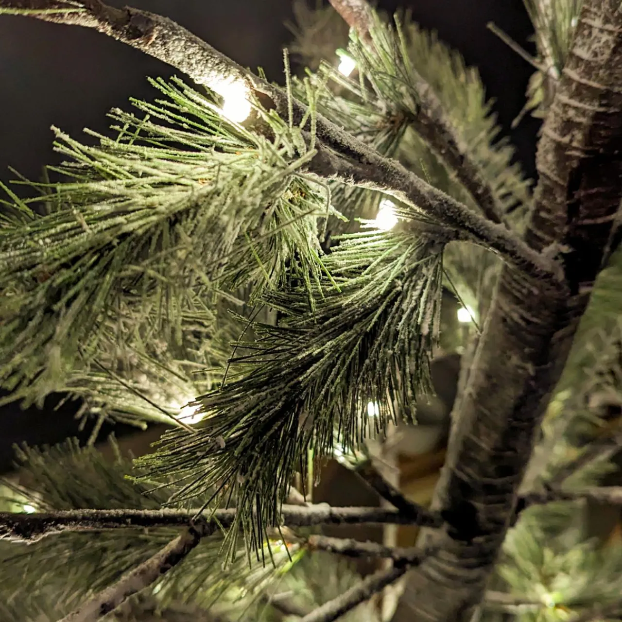 Arbre Lumineux|Arbre Lumineux|KAEMINGK Arbre lumineux 96 LED (H180 cm) Pin Clarius enneigé Blanc chaud