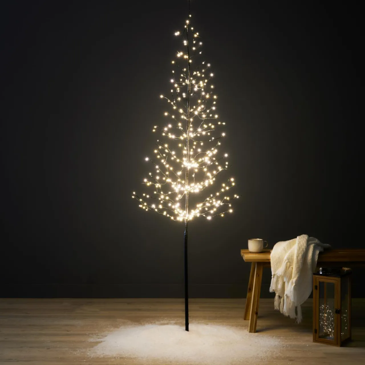 Personnage, Objet Grand Format|Arbre Lumineux|EMINZA Arbre lumineux 360 LED (H180 cm) Sapin d'hiver Blanc chaud