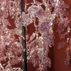 Personnage, Objet Grand Format|Arbre Lumineux|EMINZA Arbre lumineux 600 LED (H200 cm) Saule pleureur Fleur Rose