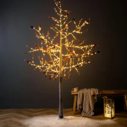 Personnage, Objet Grand Format|Arbre Lumineux|EMINZA Arbre lumineux 600 LED (H210 cm) Peuplier Elissa Blanc chaud