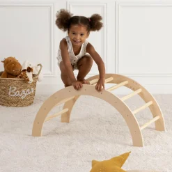Petit Meuble Enfant|Jouet, Cadeau De Naissance|Atmosphera createur d'interieur for kids Arche d'apprentissage bébé (81 x 40.5 cm) Noé Beige