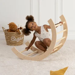 Petit Meuble Enfant|Jouet, Cadeau De Naissance|Atmosphera createur d'interieur for kids Arche d'apprentissage bébé (81 x 40.5 cm) Noé Beige