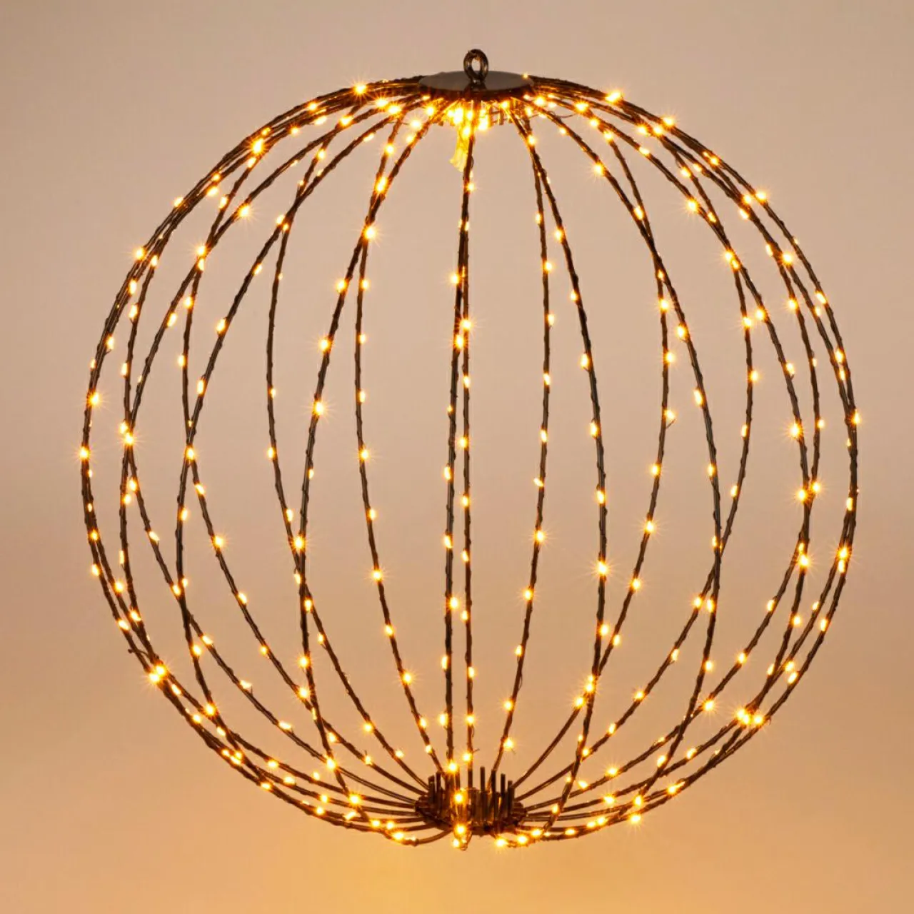 Déco Et Objet De Noël|Déco Et Objet Lumineux|KOOPMAN Ballon de Noël lumineux 320 LED (D50 cm) Blanc chaud