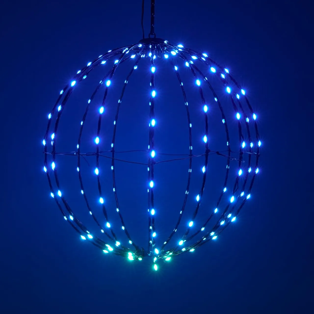 Déco Et Objet De Noël|Déco Et Objet Lumineux|KOOPMAN Ballon lumineux Digital 168 LED (D40 cm) Pliable Multicolore
