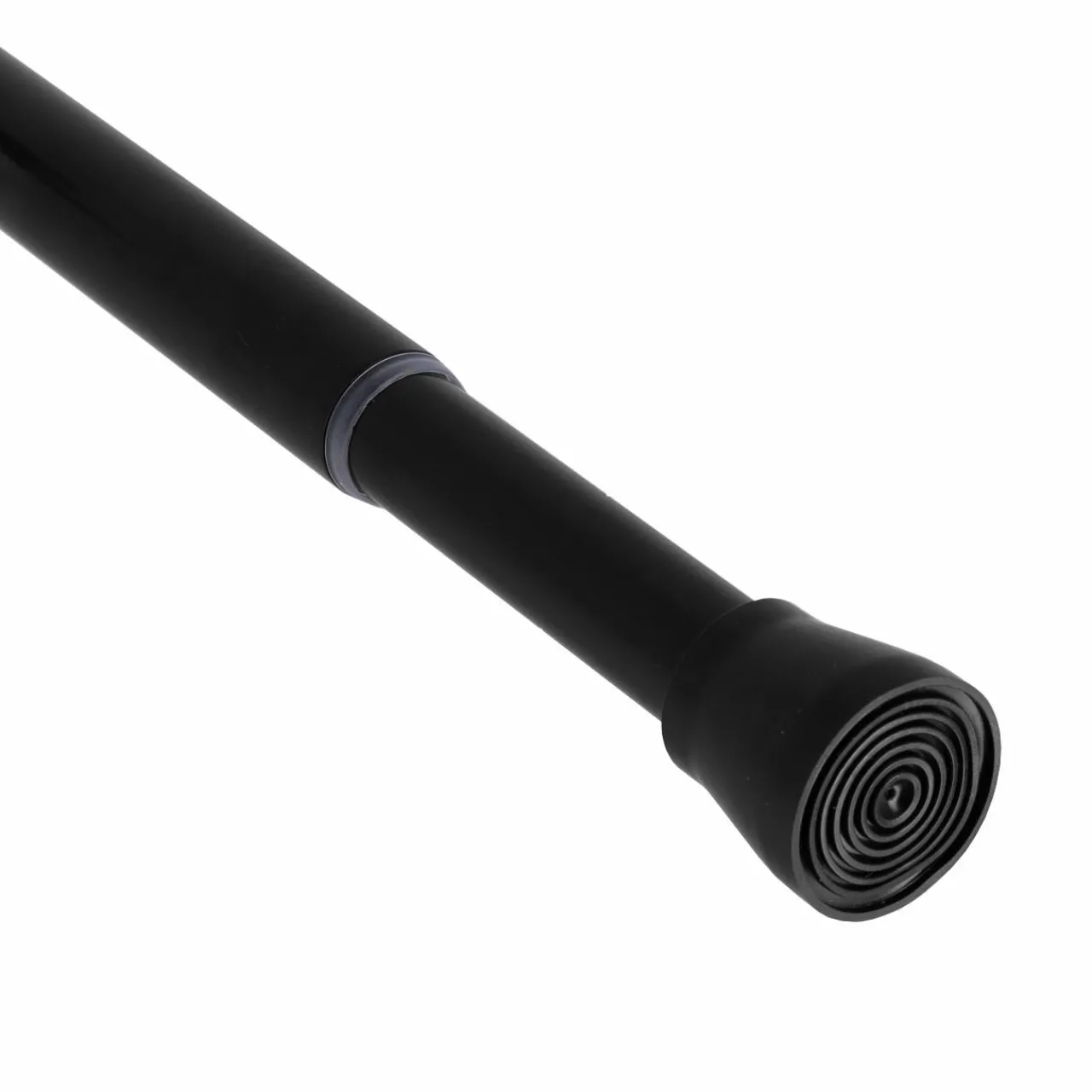 Accessoire Salle De Bain|Rideau De Douche|TENDANCE Barre de rideau de douche autobloquante (de 105 à 250 cm) Noir