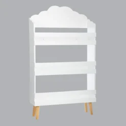 Petit Meuble Enfant|ATMOSPHERA Bibliothèque enfant bois (H100 cm) Nuage he Blanc