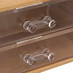 Accessoire Salle De Bain|ATMOSPHERA Boite à bijoux Selena Bambou Naturel