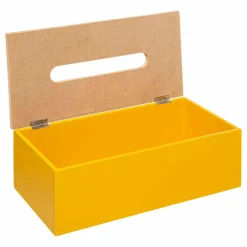 Accessoire Salle De Bain|ATMOSPHERA Boite à mouchoirs Modern Moutarde Jaune moutarde