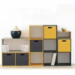 Panier Et Organisateur|ATMOSPHERA Boite de rangement (31 x 31 x 31 cm) Mano he Blanc