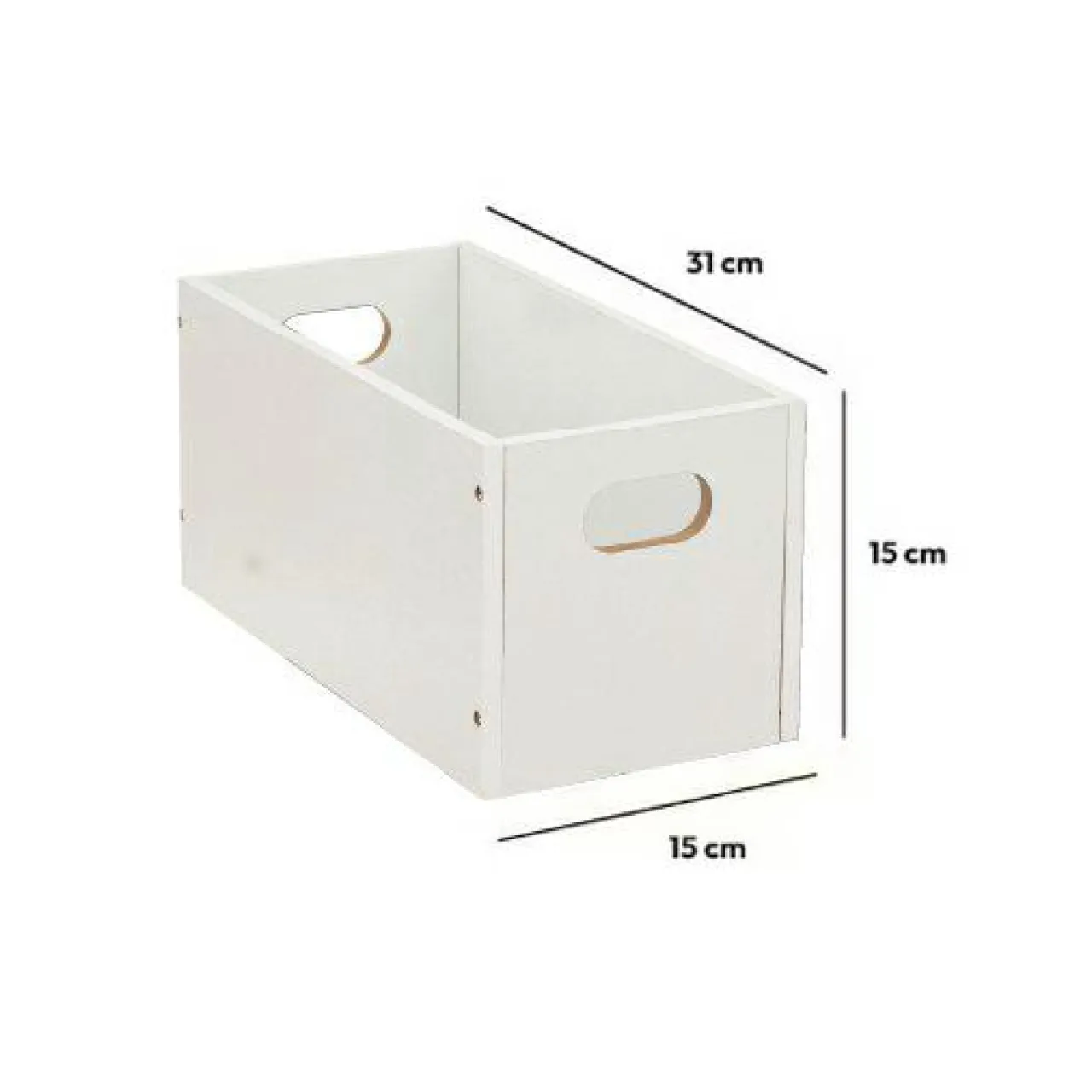 Panier Et Organisateur|5 Five Simply Smart Boite de rangement (15 x 31 x 15 cm) Mano Blanc