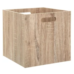 Panier Et Organisateur|ATMOSPHERA Boite de rangement (31 x 31 x 31 cm) Mano bois Naturel