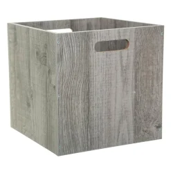Panier Et Organisateur|ATMOSPHERA Boite de rangement (31 x 31 x 31 cm) Mano e Gris